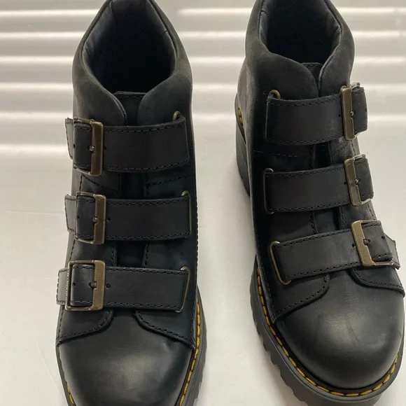 Dr. Martens Black Combat Boots - Picture 12 of 13